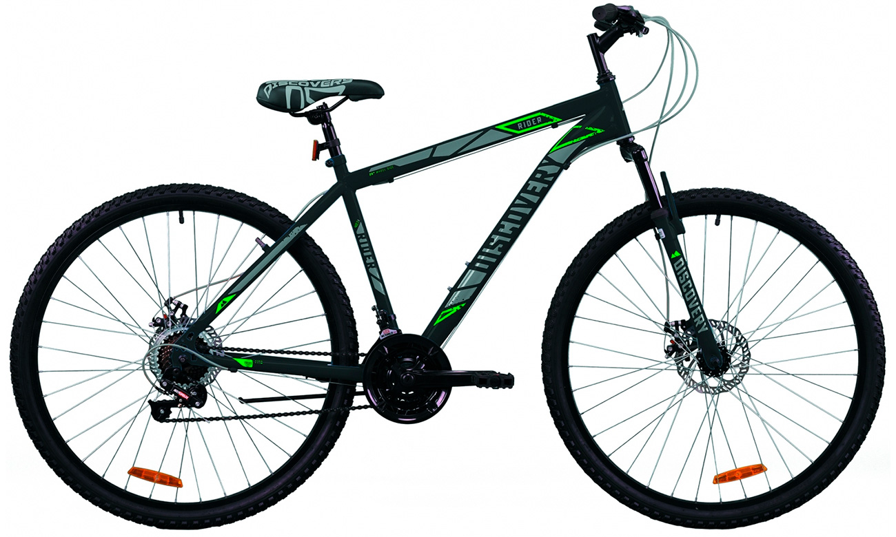Фотографія Велосипед Discovery RIDER DD 29" (2020) 2020 Чорно-салатовий